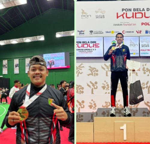 Dua Mahasiswa Universitas Teknokrat Indonesia Raih Medali Emas di PON Bela Diri 2025