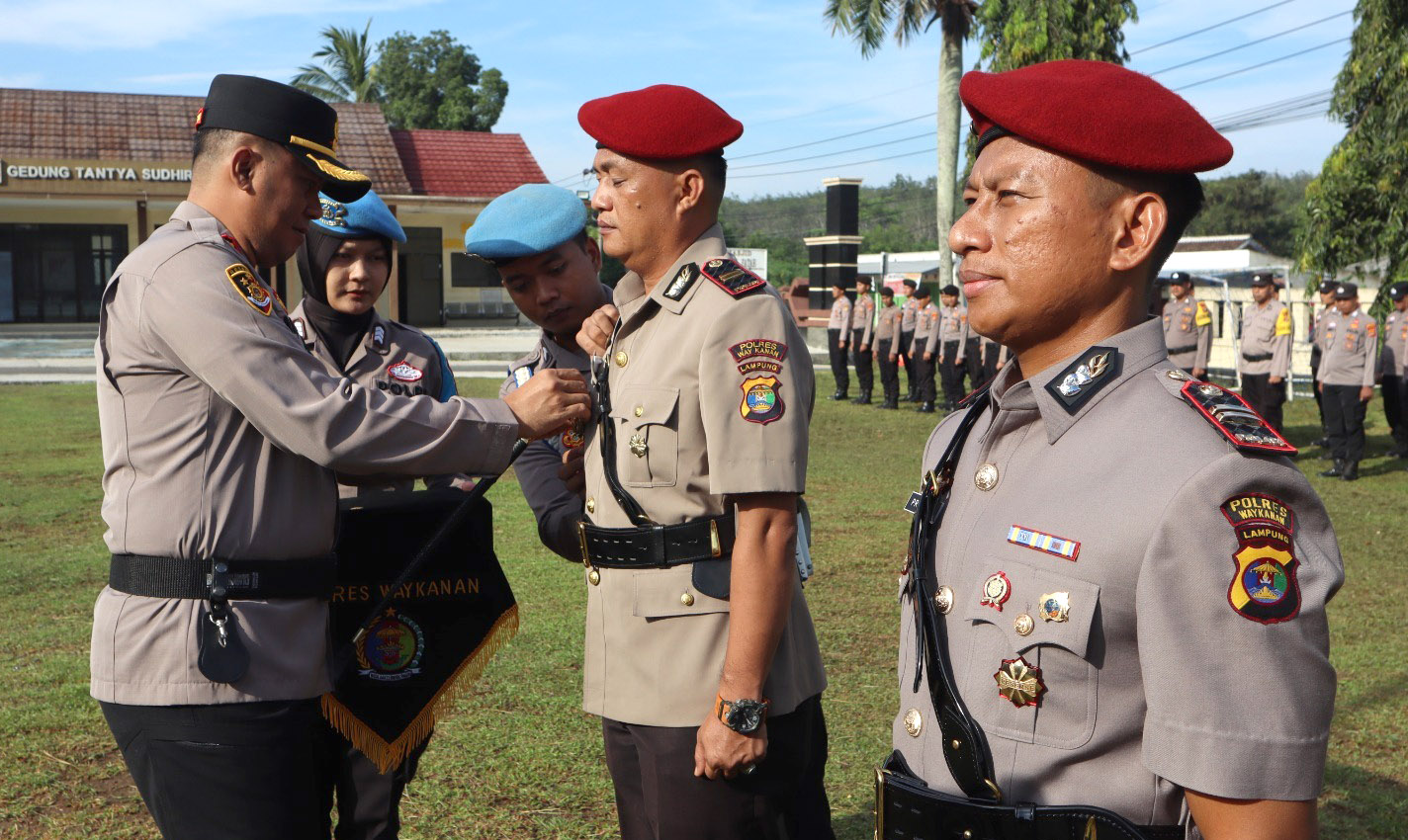Sertijab Hasil Mutasi Polri Polda Lampung 2025, Ini Pejabat Baru di Polres Way Kanan 