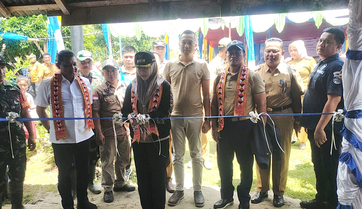 Bupati Tanggamus Resmikan Pengoperasian Penyalaan Listrik Desa di Pekon Karang Brak 