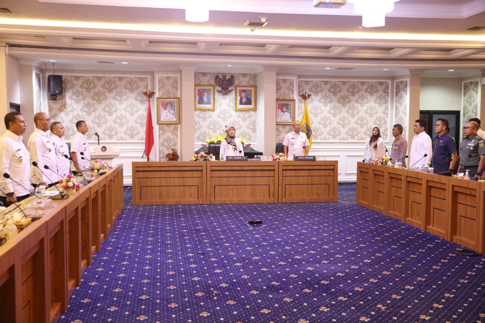 Wakil Gubernur Lampung Chusnunia Chalim menerima kunjungan kerja Sekretaris Jenderal Dewan Ketahanan Nasional