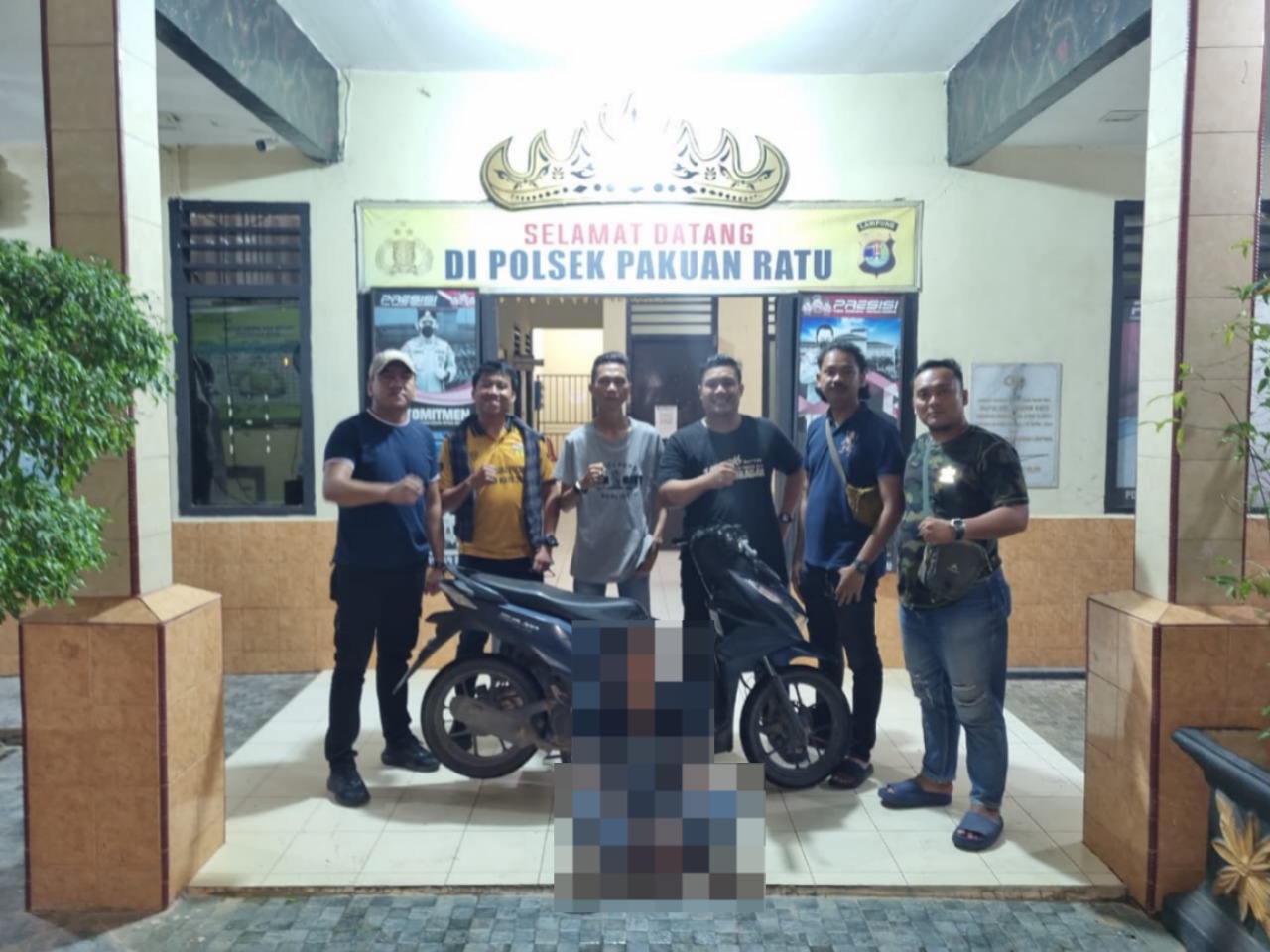 Polsek Pakuan Ratu Ringkus Diduga Pelaku Curat Ranmor di Tempat Karaoke Bintang