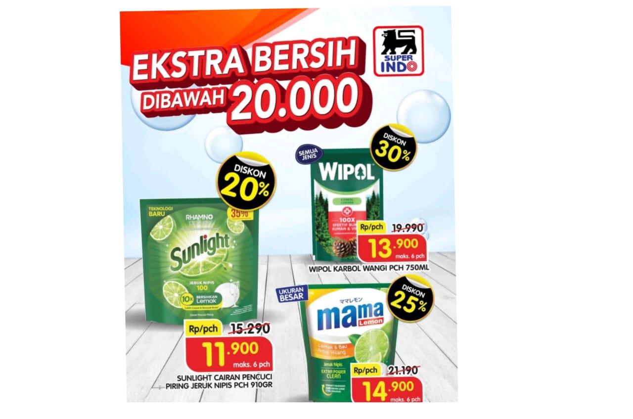 Hari Terakhir Promo JSM Superindo, Belanja hemat 25 persen Mama Lemon Ukuran Besar 