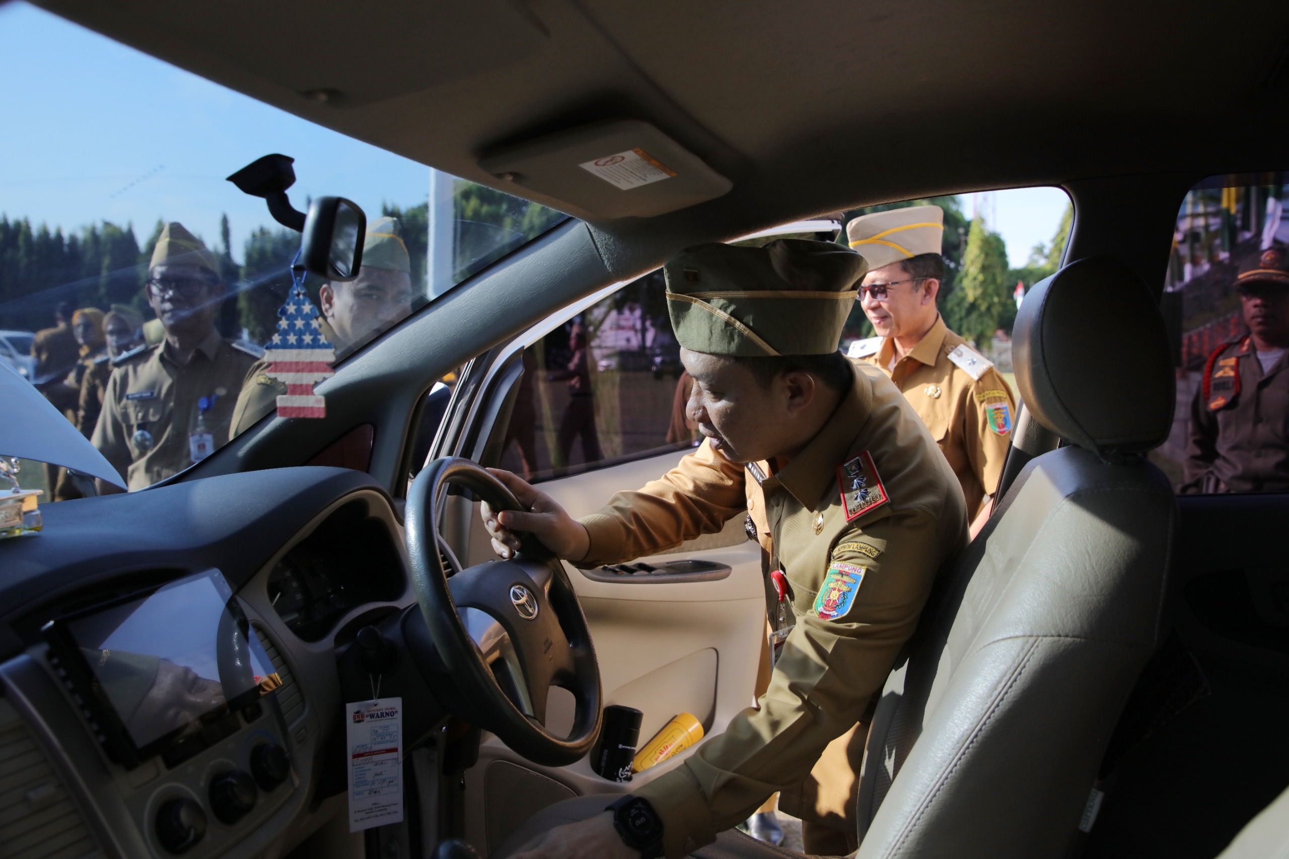 Tertibkan Aset, Pemprov Lampung Gelar Apel Kendaraan Dinas, Randis Tunggak Pajak Langsung Diminta Bayar 