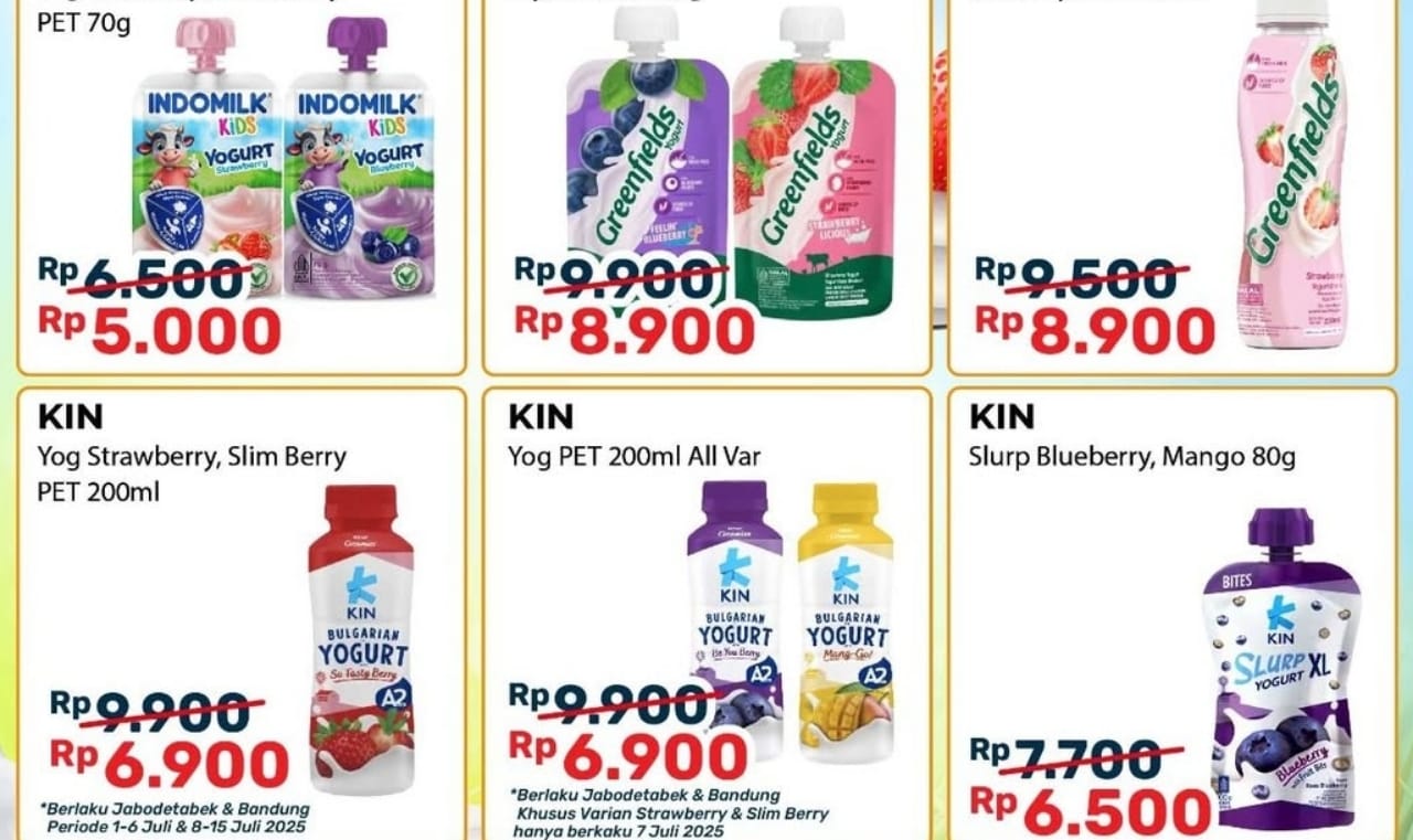 Promo Cemilan Sehat Kategori Yogurt Fair di Alfamart, Cek Katalognya
