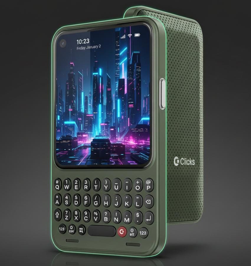 Bukan BlackBerry, Ini Clicks Communicator, Smartphone Android dengan Keyboard Fisik dan Penyimpanan 256 GB