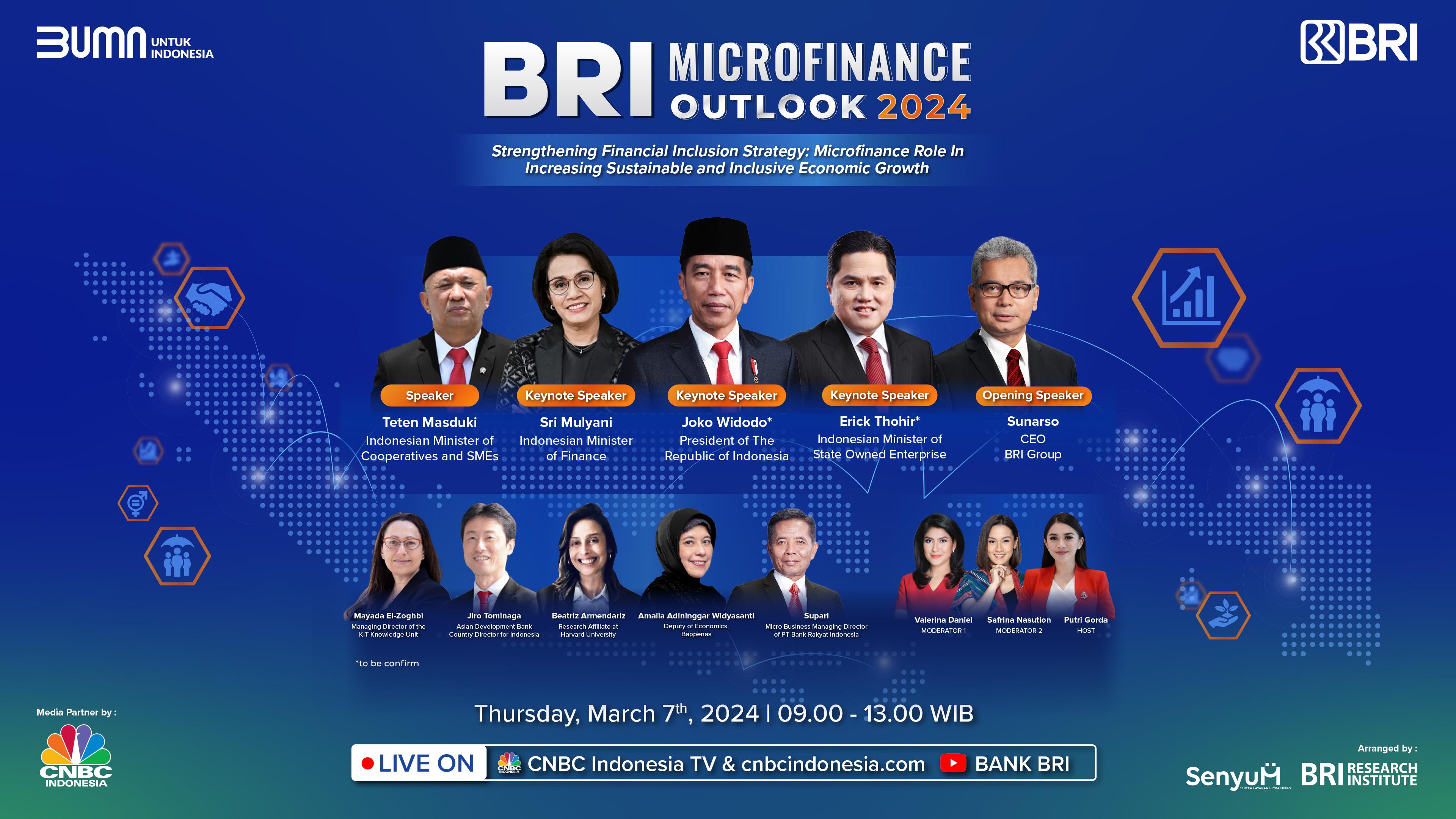 Kembali Diselenggarakan, BRI Microfinance Outlook 2024 Angkat Strategi Memperkuat Inklusi Keuangan untuk Pertu