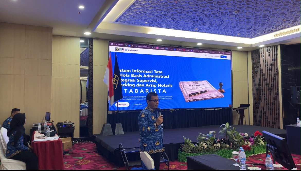 SITABARISTA Disiapkan Jadi Sistem Data dan Pengawasan Notaris di Lampung