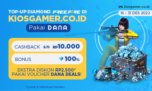 Boom Promo, Khusus Gamer Top Up di Kios Gamer Pakai DANA Ada Cashback hingga Bonus Diamon 100 Persen