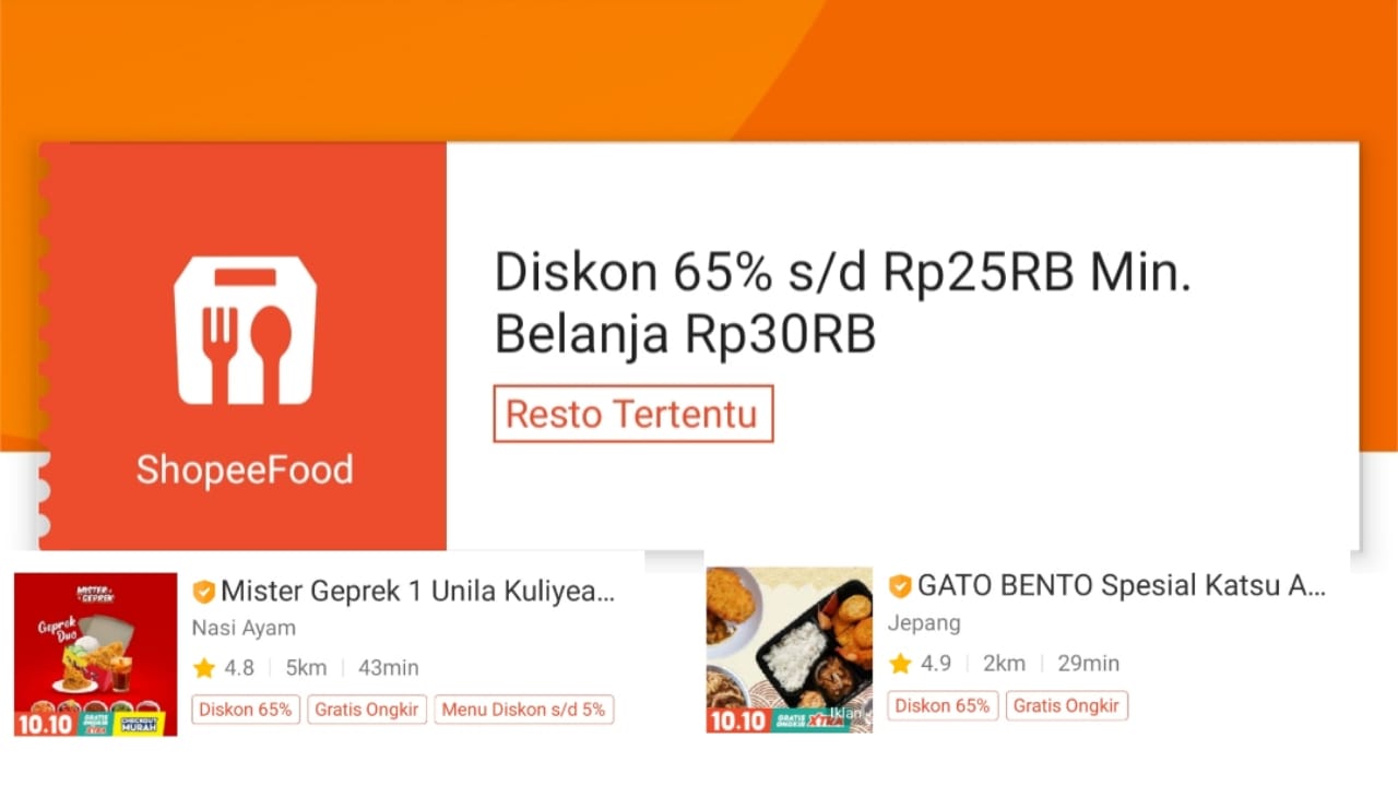 Makan Puas Dengan Promo ShopeeFood Hari Ini, Dapatkan Diskon Hingga 65 Persen, Klaim Sekarang!