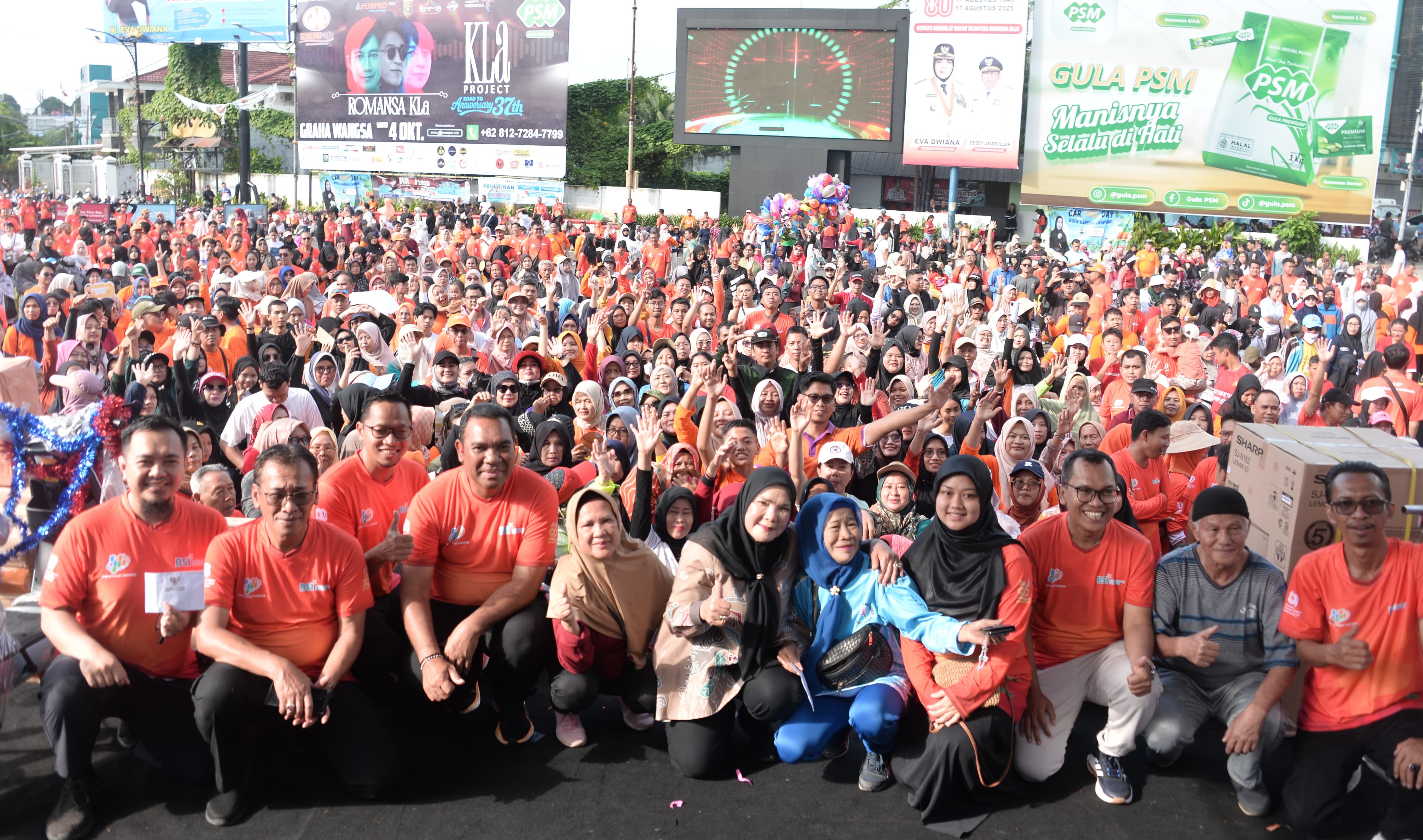 Peringati Hari Statistik Nasional di Tugu Adipura, BPS Lampung Tekankan Pentingnya Partisipasi Masyarakat