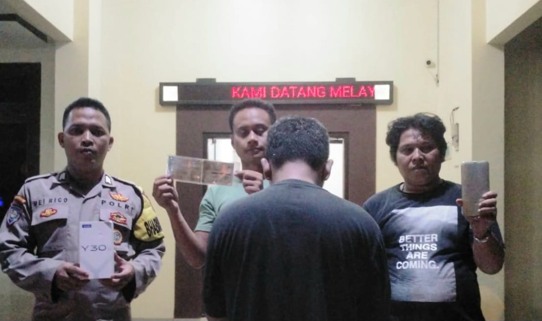 Polsek Talang Padang Polres Tanggamus Lampung, Tangkap Pria Asal Sumsel Pembawa Kabur Motor