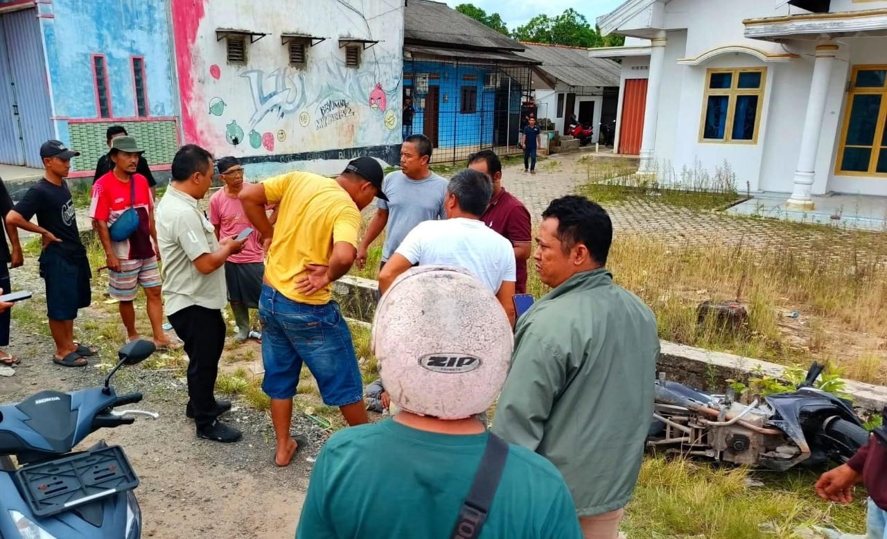 Dua Pemuda Asal OKI Nyaris Diamuk Massa Usai Ketahuan Curi Motor di Simpang Mesuji