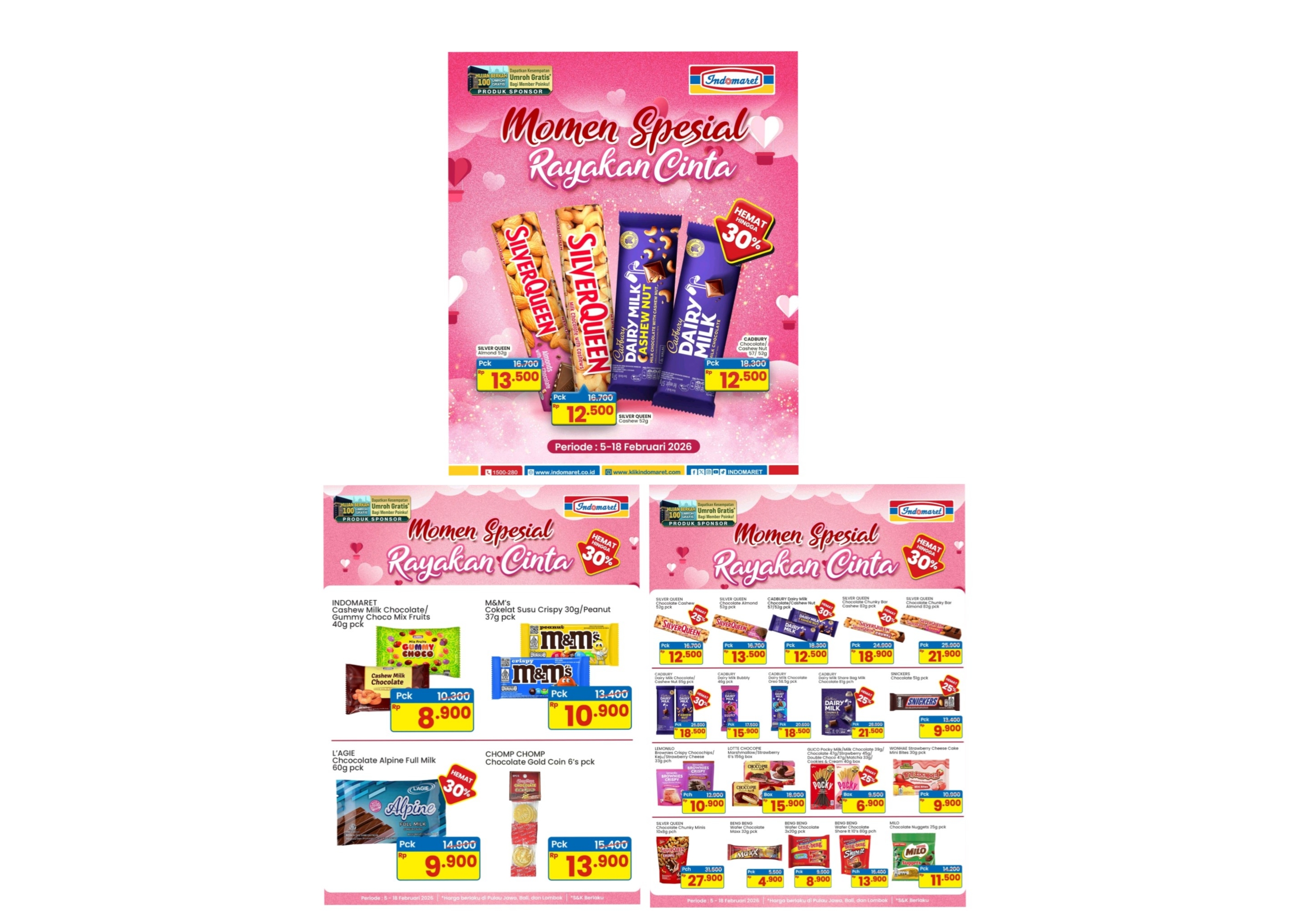 Promo Valentine Indomaret Februari 2026: Banjir Diskon Cokelat hingga 30 Persen dan Peluang Umroh Gratis!