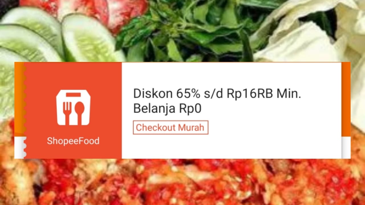 Diskon Rp16 Ribu Untuk Setiap Pembelian Makan Siang di ShopeeFood, Checkout Murah di Semua Resto!