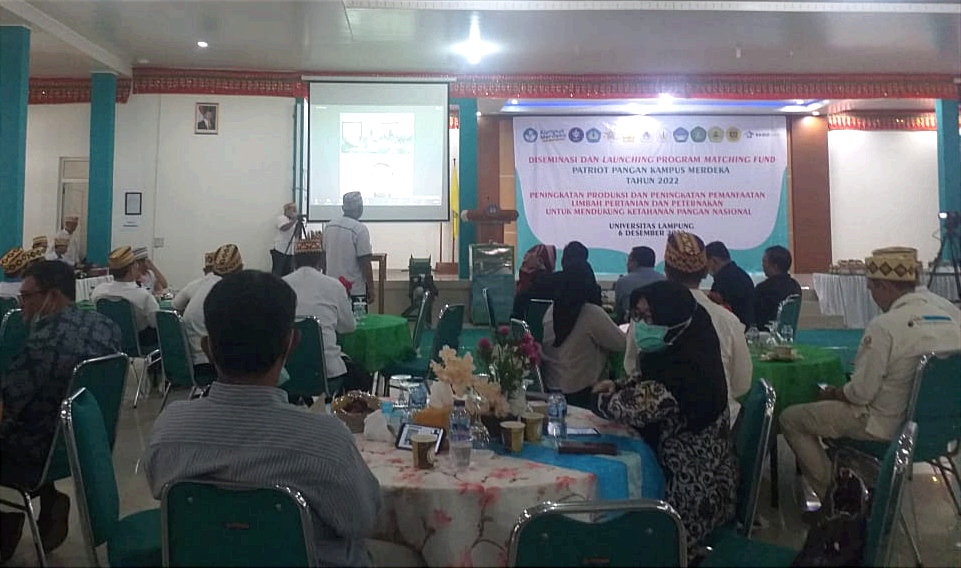 Fakultas Pertanian Universitas Lampung Launching Matching Fund Patriot Pangan Kampus Merdeka 