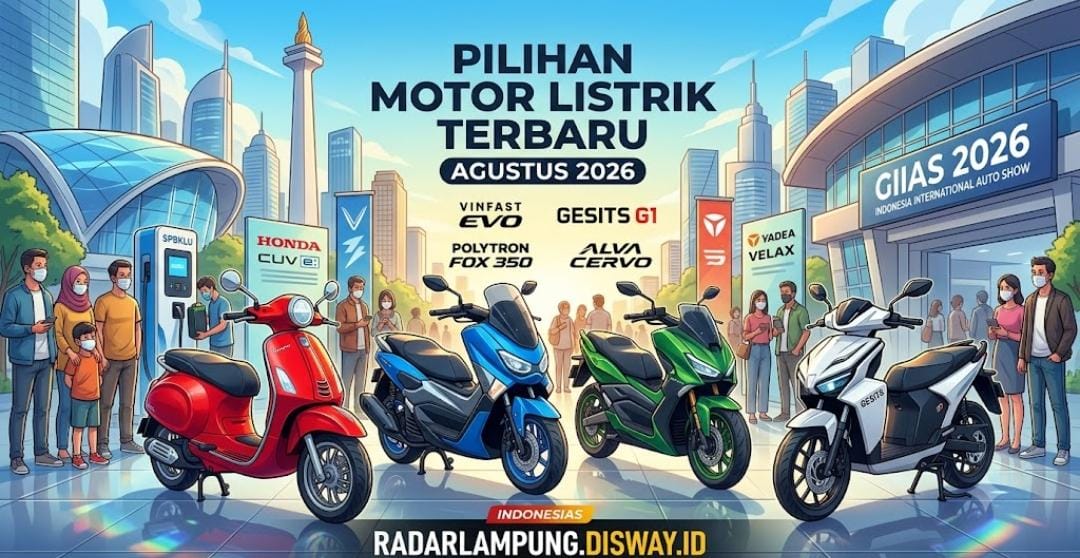 Pilihan Motor Listrik Terbaru Agustus 2026, Intip Harga VinFast, Polytron, Hingga Gesits