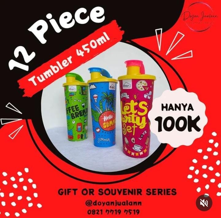 Promo Botol Tumbler Hingga 31 Desember 2022, Cocok untuk Souvenir Ulang Tahun Sang Buah Hati