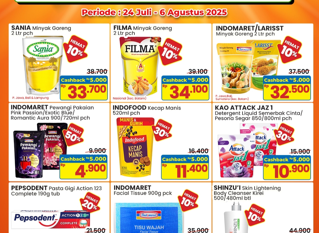Promo Cashback Indomaret Dapat Potongan Rp 5 Ribu, Cek Rincian Daftar Lengkap 