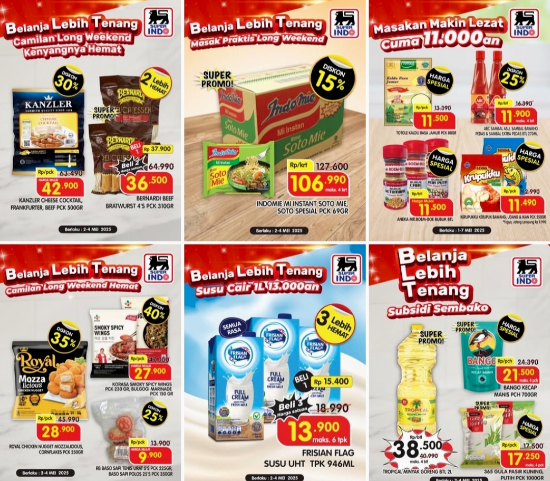 Promo JSM Superindo 2-4 Mei 2025, Ada Program BLT Sembako