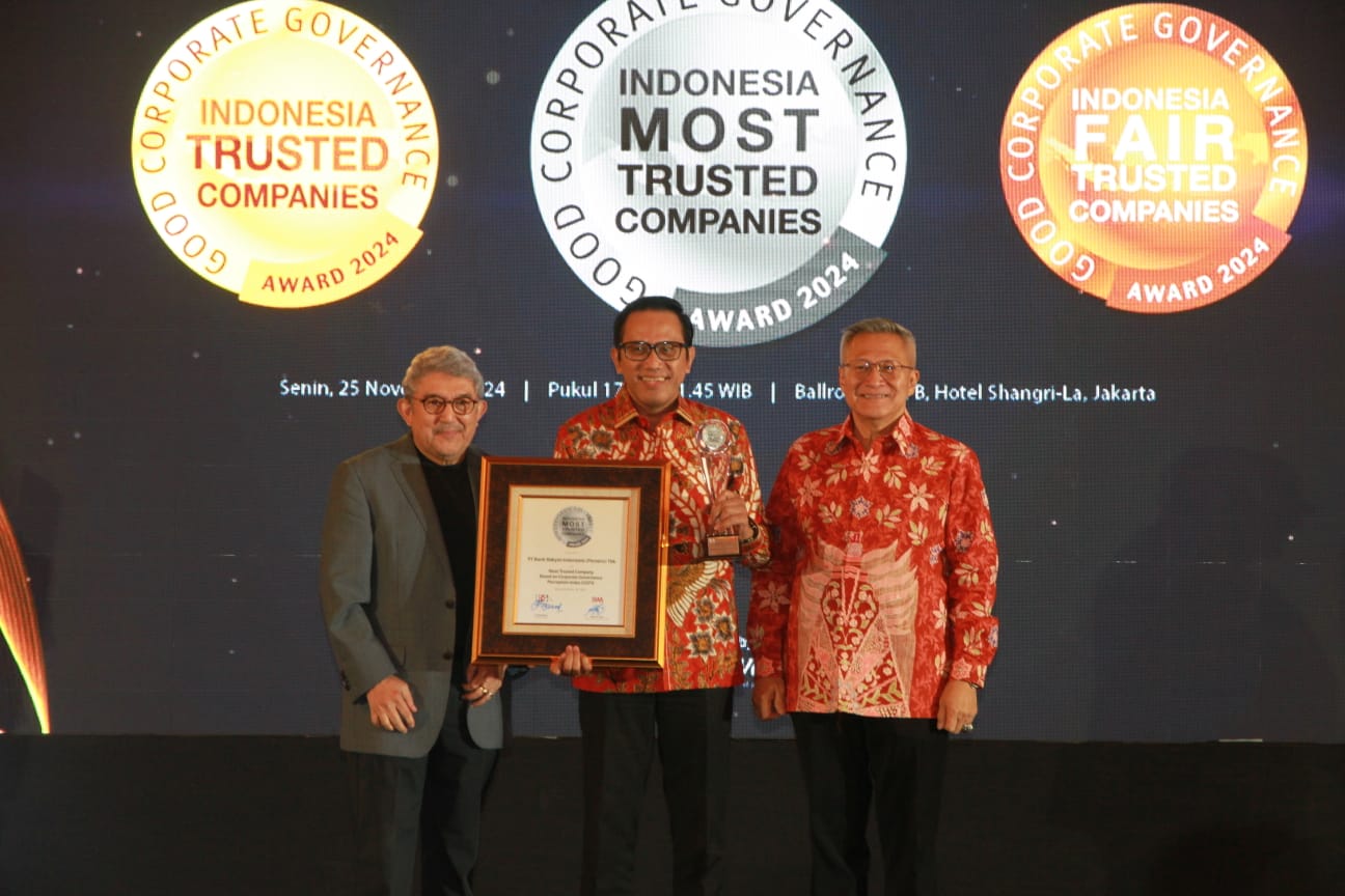 Unggul Tata Kelola, BRI Dinobatkan The Most Trusted Company 2024