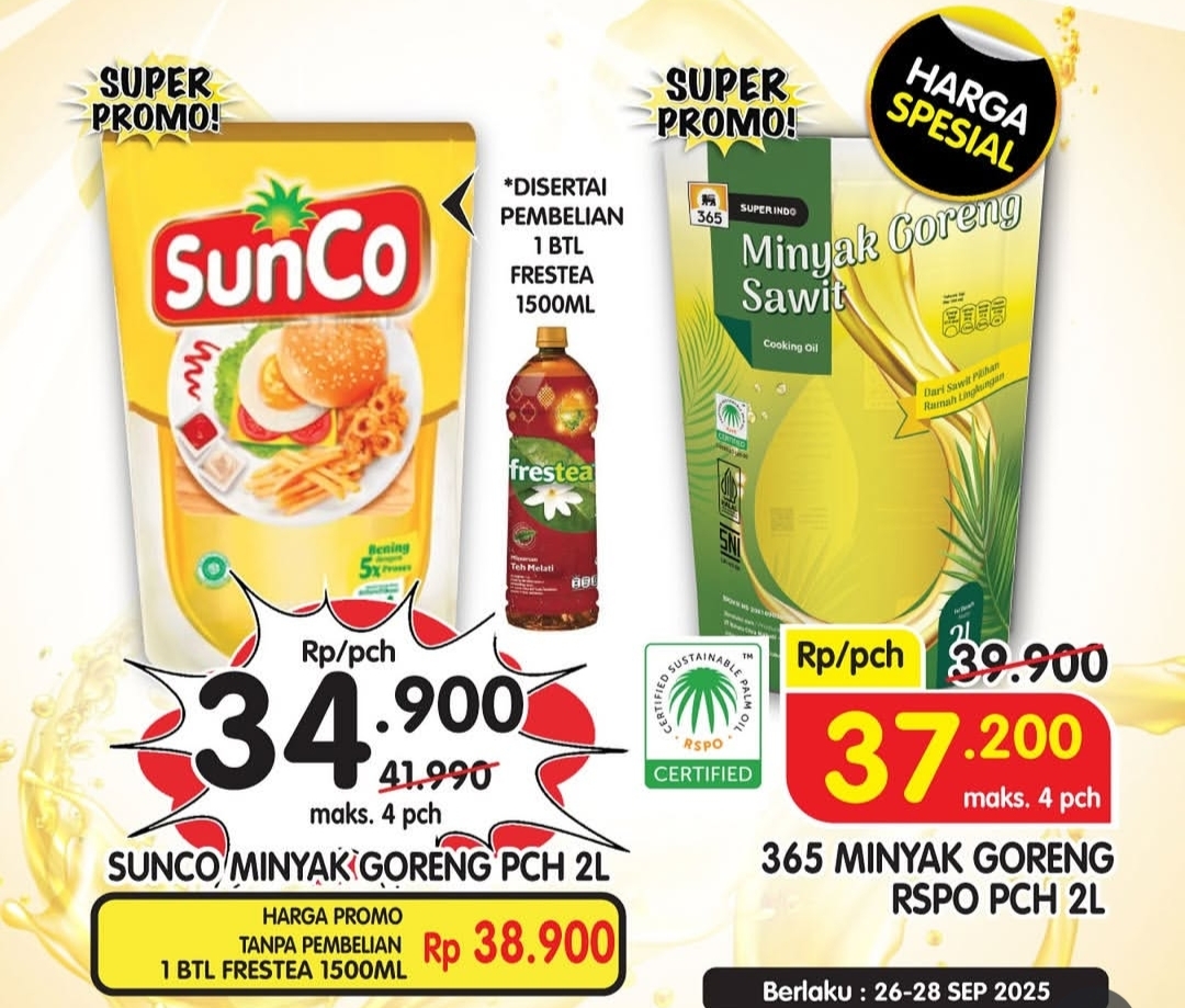 Promo Superindo Spesial Gajian, Borong Minyak sampai Meat Lover 