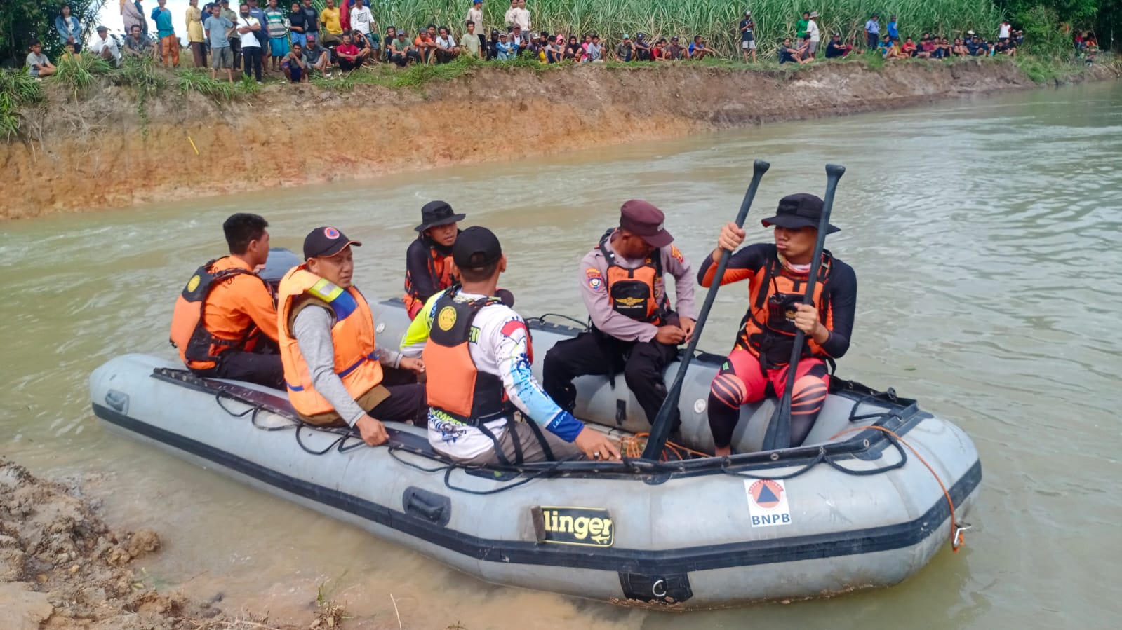 Tim SAR Gabungan Temukan Korban Tenggelam di Sungai Kalimring Wonokerto