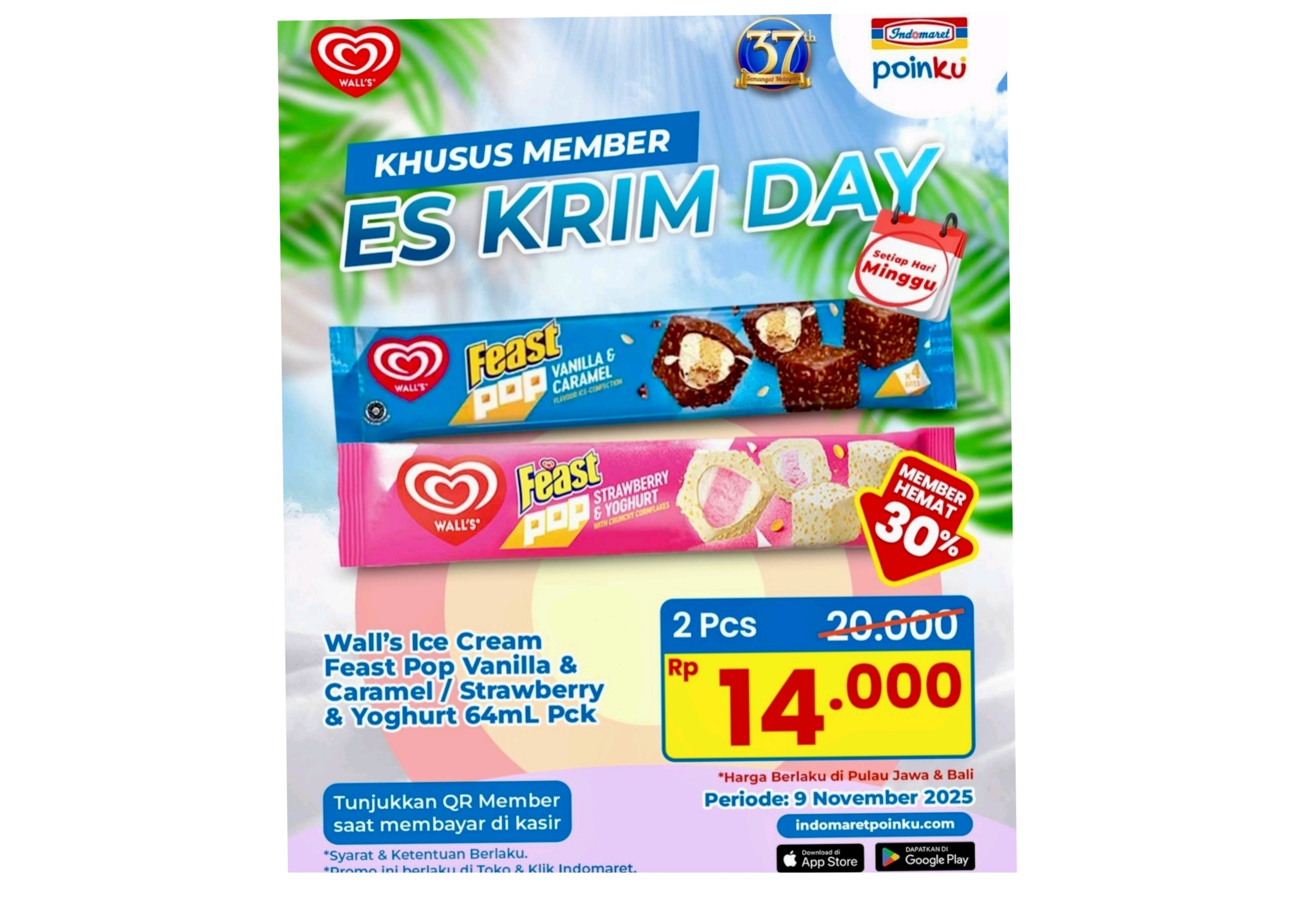 Spesial Hari Ini, Khusus Member Indomaret: Es Krim Day sampai Family Weekend Treats 