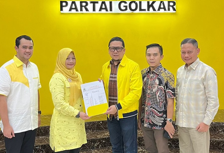 DPP Partai Golkar Resmi Usung Ririn dan Wiriawan Maju Pilkada Pringsewu