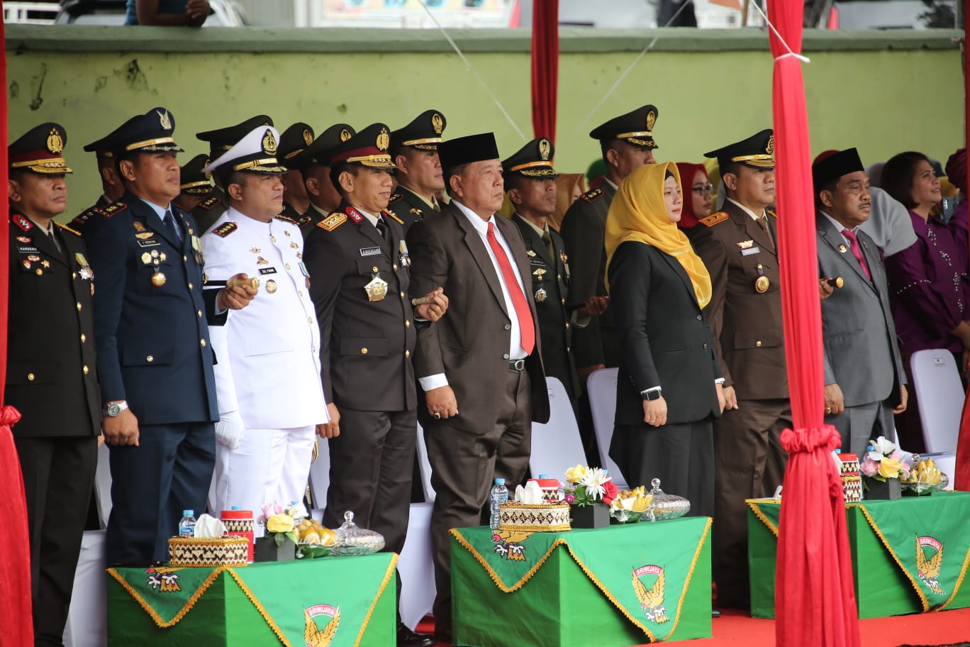 Gubernur Lampung Arinal Djunaidi Hadiri HUT ke 77 TNI