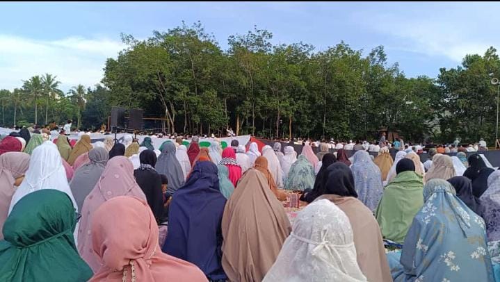 Berkiblat ke Makkah, Jamaah Muslimin Hizbullah Natar Lampung Selatan Salat Idul Adha Hari Ini