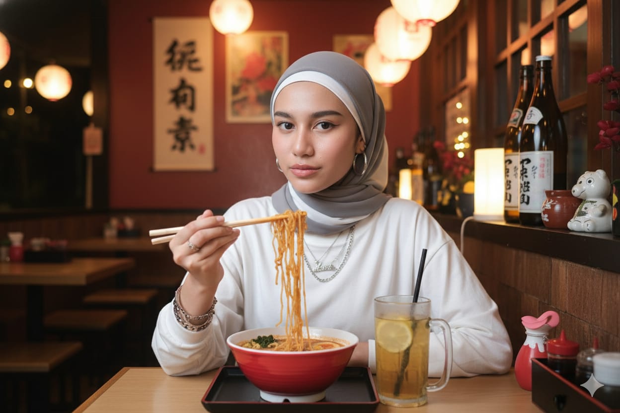 Prompt Gemini AI Hadirkan Foto Estetik Bertema Dinner Ramen ala Restoran Jepang, Jadi Tren Baru di Medsos!