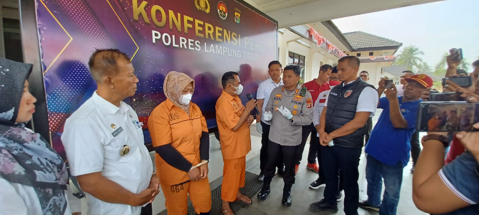 Polres Lampung Timur Amankan 2 Tersangka Kasus Perdagangan Orang