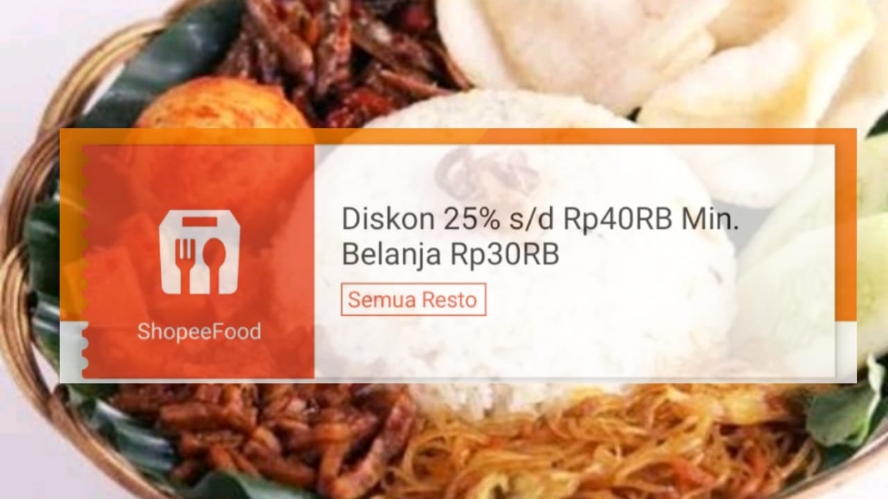 Diskon 25 Persen Untuk Sarapan Nasi Uduk Dengan Promo ShopeeFood Hari Ini, Klaim Vouchernya!