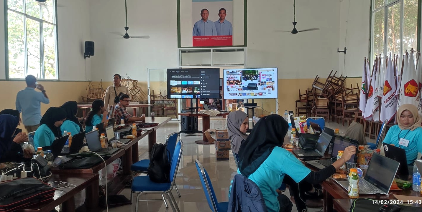 Hasil Hitung Cepat Bappilu Gerindra Lampung Tegaskan Prabowo-Gibran Menang Telak 