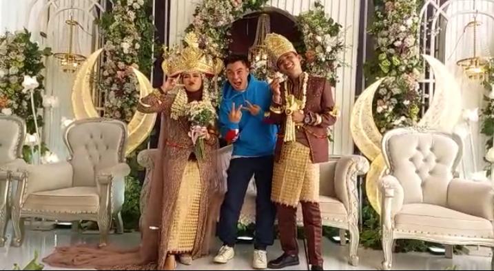 Suprise, Baim Wong ke Lampung Kejutkan Pasangan Pengantin Ini