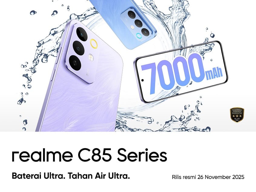 Realme C85 Series Meluncur 26 November, Bawa Baterai 7000mAh & IP69 Pro Pertama di Dunia! 