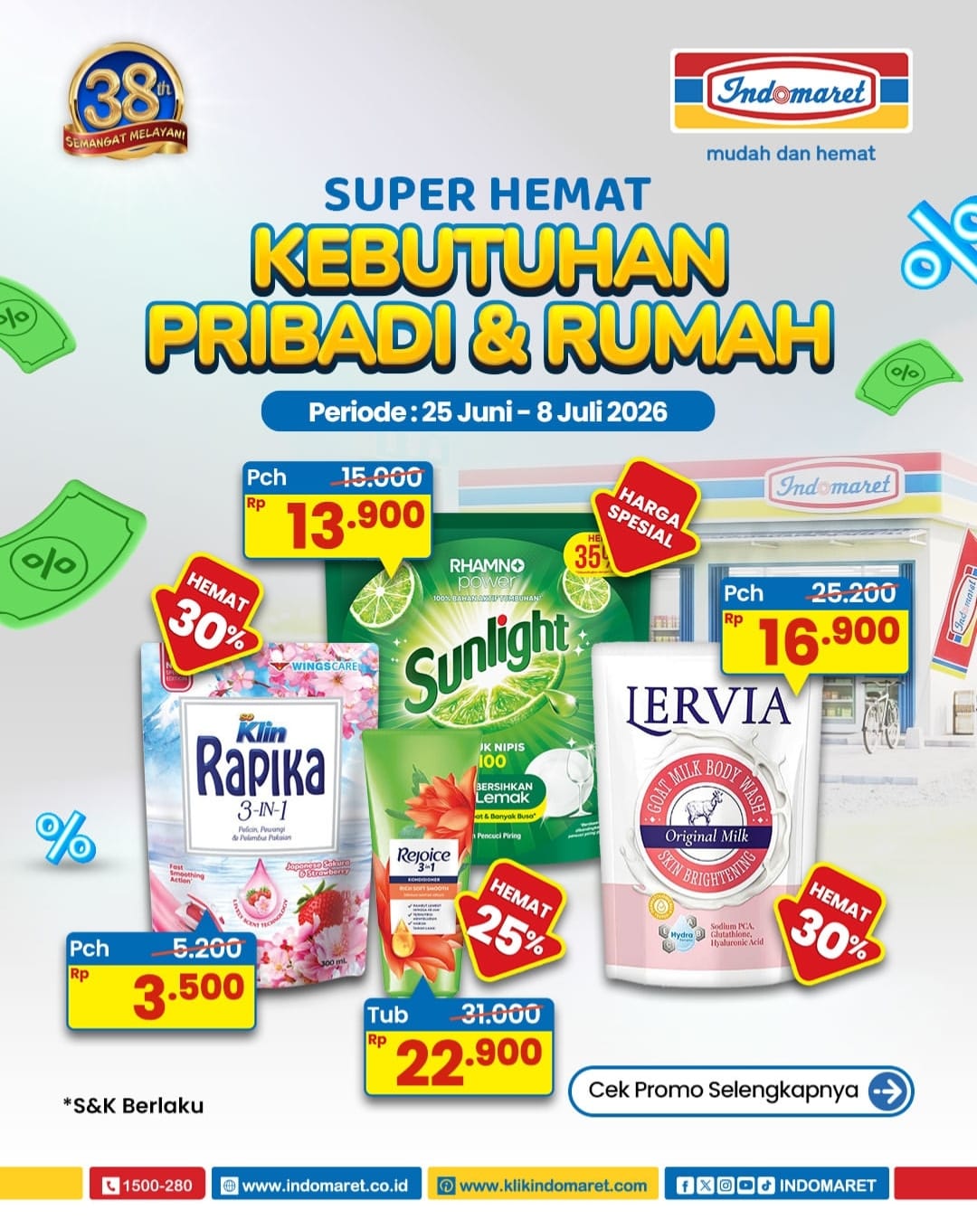 Lusa Terakhir, Promo Super Hemat Indomaret Juli 2026, Diskon Kebutuhan Rumah Tangga hingga 35 Persen