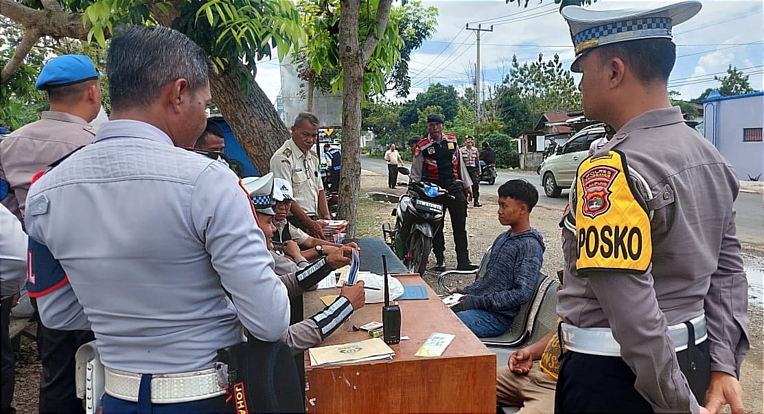 Razia Gabungan Operasi Zebra Krakatau 2024, Satlantas Polres Tanggamus Keluarkan 285 Teguran dan 6 Tilang