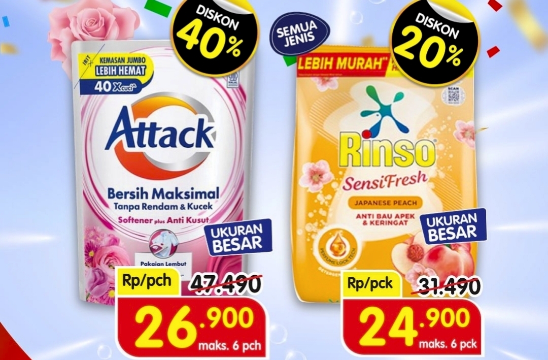Promo Superindo Hingga 3 September 2025: Belanja Murah Deterjen Hingga Diskon 40 Persen, Baju Wangi Mood Happy