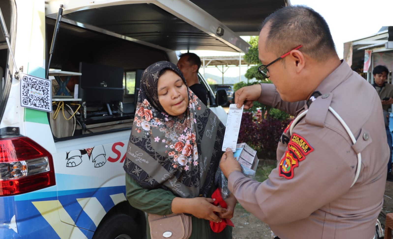 Dukung Pemutihan PKB, Polres Pringsewu Buat Inovasi Bayar Pajak Cari Razia 