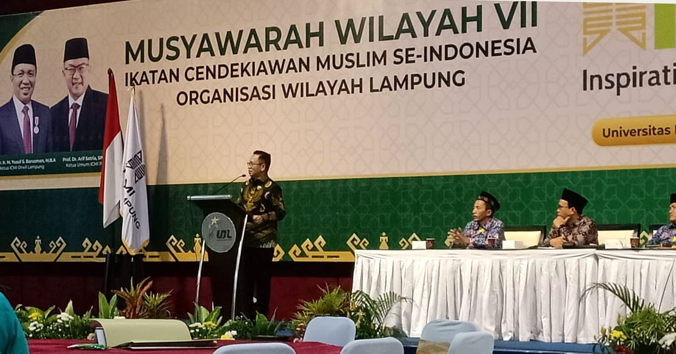 Yusuf Sulfarano Barusman Kembali Jadi Ketua ICMI Lampung, Ini Targetnya  