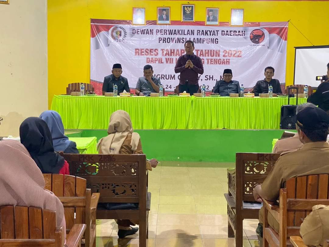 Ketua DPRD Lampung Serap Aspirasi Masyarakat Terusannunyai