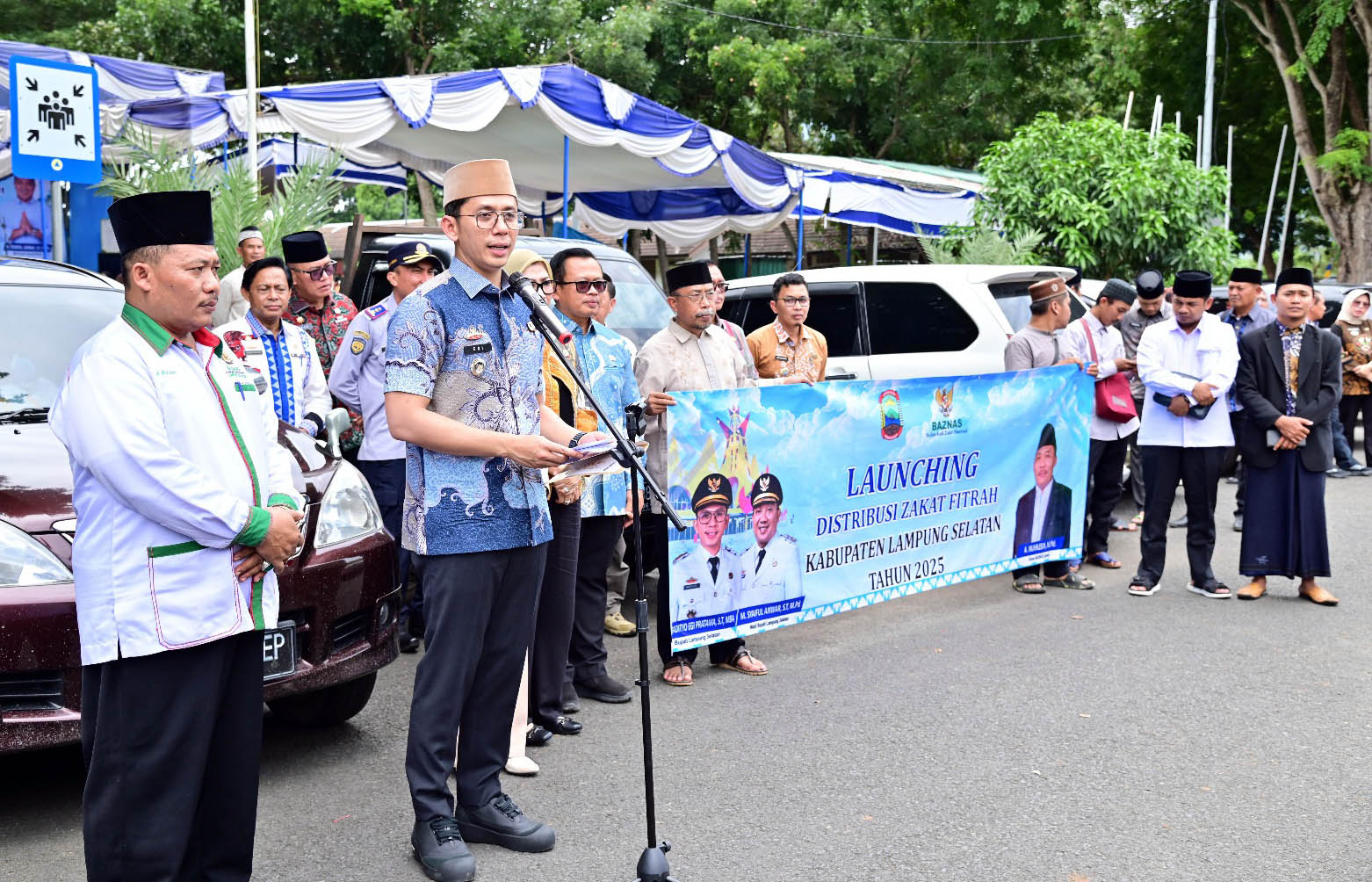Luncurkan Penyaluran Zakat Fitrah, Bupati Lampung Selatan Egi: Harus Tepat Sasaran