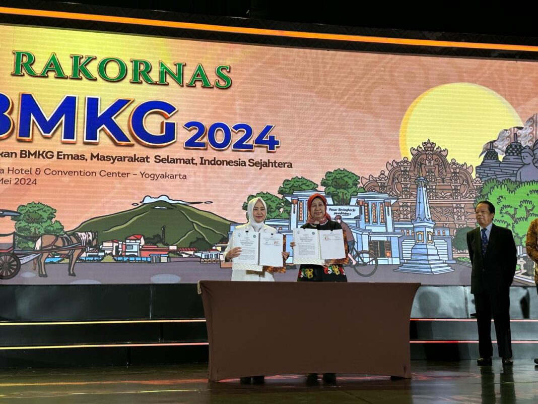 Unila dan BMKG Teken MoU Bidang Meteorologi, Klimatologi, dan Geofisika