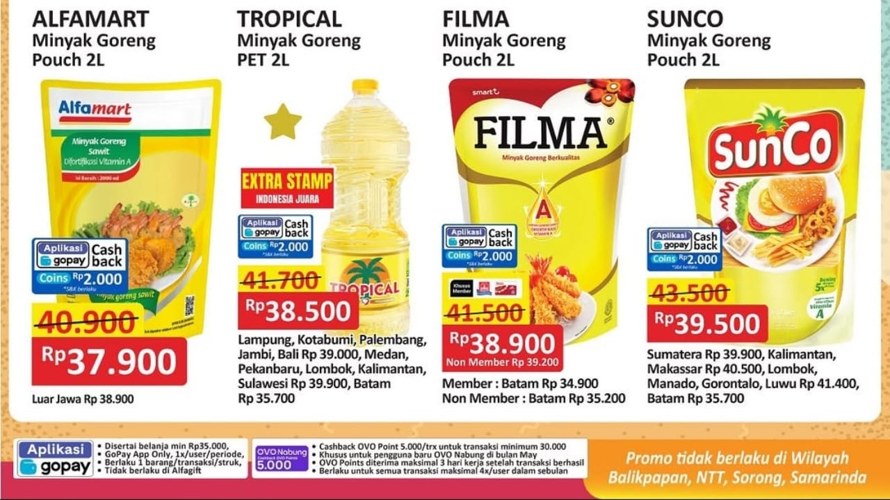 Terakhir! Promo Gajian Untung Edisi Minyak Goreng Murah di Alfamart yang Tidak Boleh Dilewatkan