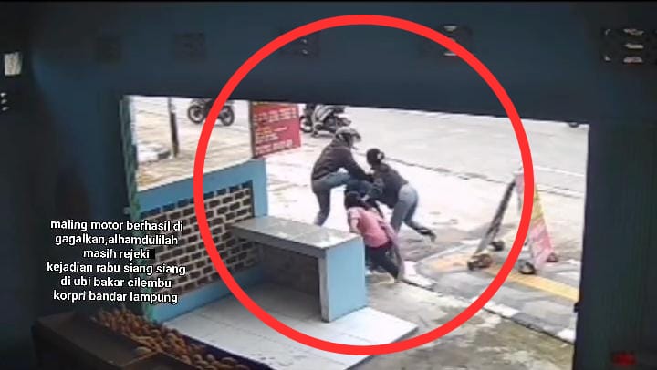 Dua Wanita Gagalkan Aksi Curanmor di Sukarame
