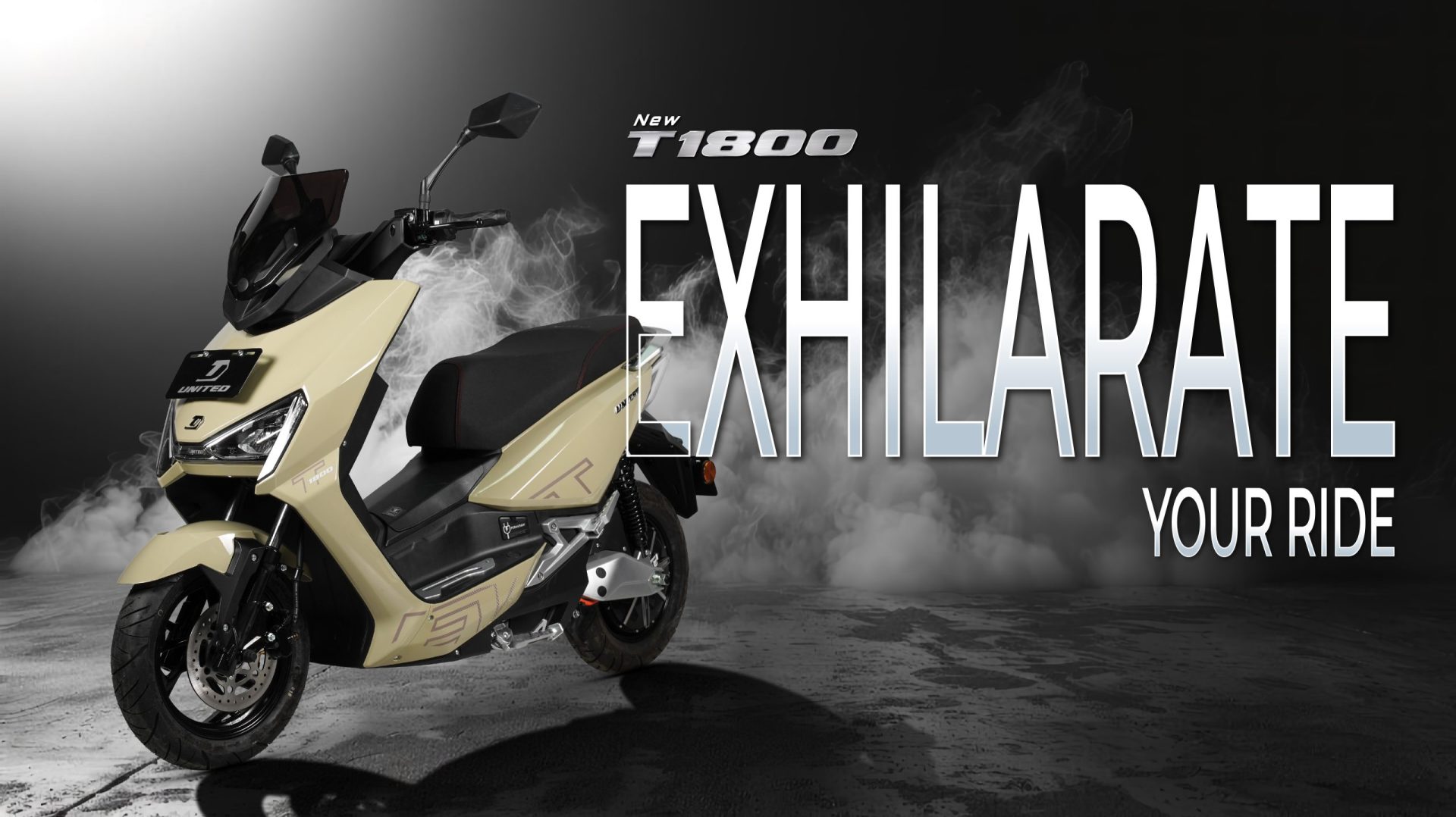 Motor Listrik Minimalis UNITED T1800, Desain Urban Super Estetik 