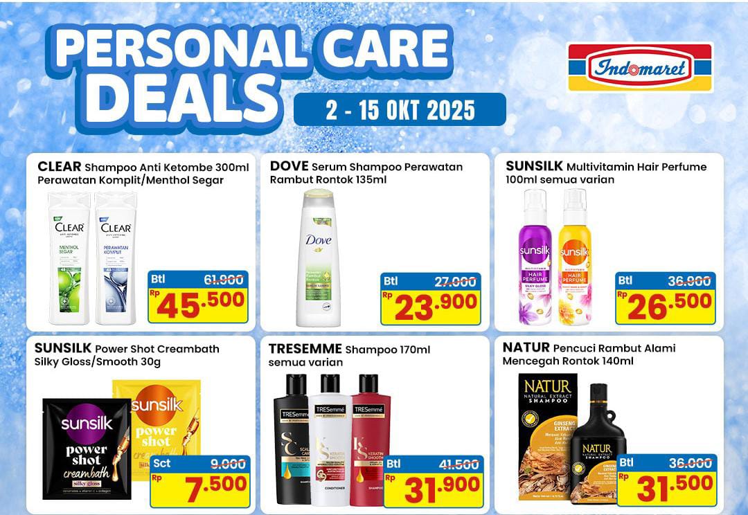 Perawatan Rambut Hemat Lewat Promo Diskon Indomaret, Ada Potongan Harga Spesial Oktober 