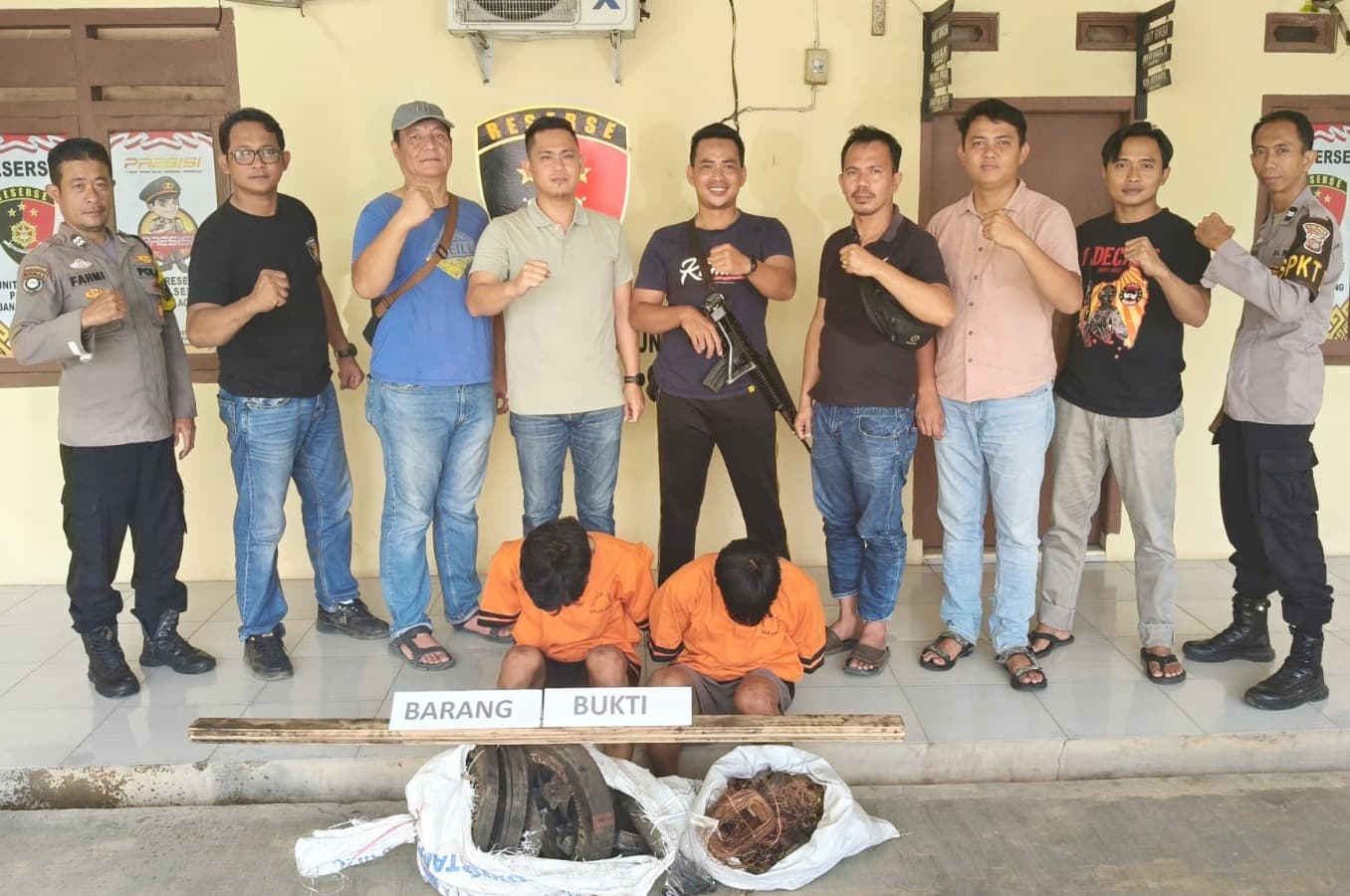 Bobol Tempat Mebel, Maling di Tulang Bawang Ini Gasak Dinamo Listrik Hingga Batang Kayu Balok