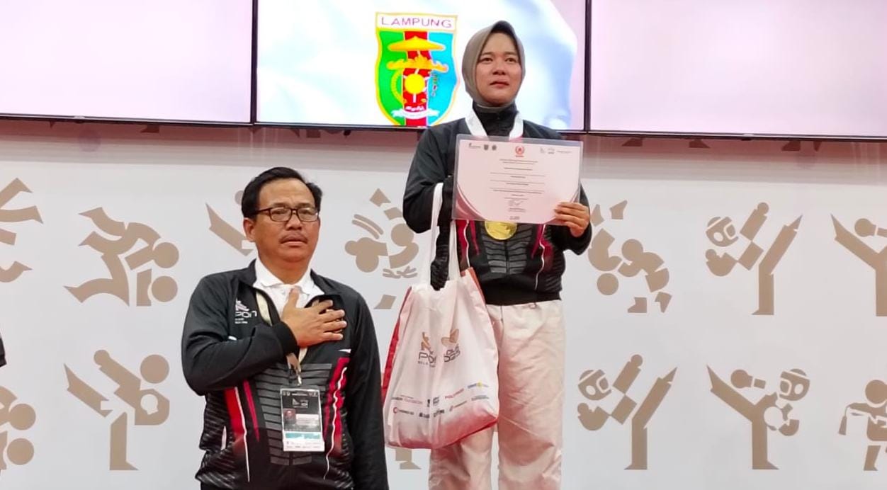 Emas Pertama Untuk Kempo Lampung di Ajang PON Beladiri I 2025